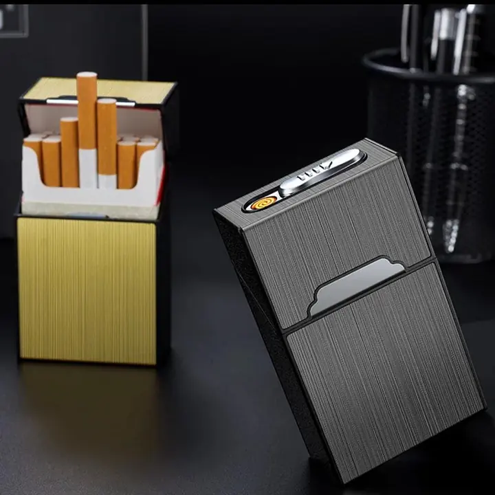 Box Cigarette Case With Lighter - Master